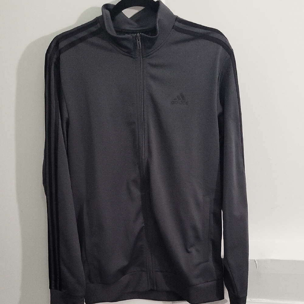 Adidas Men's Dark Gray Track Jacket